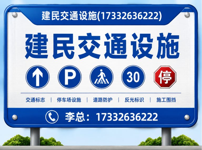 安次区标志杆展示图